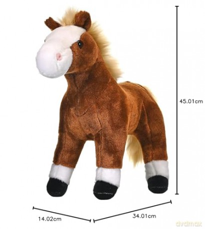 Wild Republic 16994 Cuddlekins Standing Brown Horse Cuddly Soft toys, 30 cm