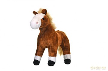 Wild Republic 16994 Cuddlekins Standing Brown Horse Cuddly Soft toys, 30 cm