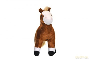Wild Republic 16994 Cuddlekins Standing Brown Horse Cuddly Soft toys, 30 cm