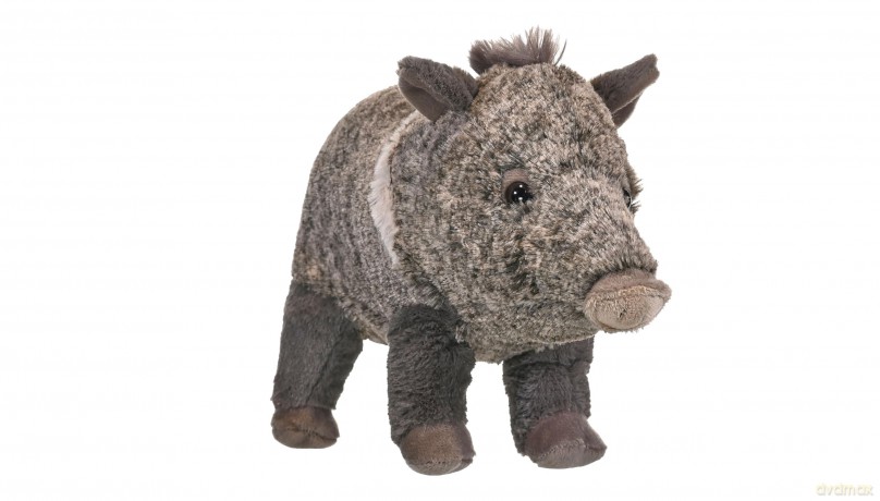 Wild Republic 18057 cuddlekins javelina 12" Stuffed Animal Plush Toy, Grey,white