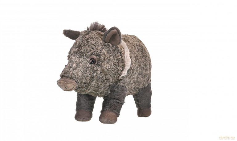 Wild Republic 18057 cuddlekins javelina 12" Stuffed Animal Plush Toy, Grey,white