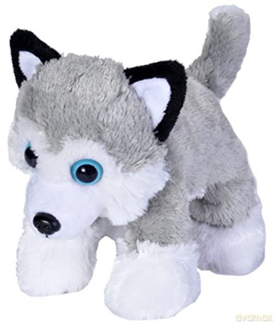 Wild Republic 18085 Husky, Hugems, Cuddly Soft Toy, Kids Gifts, 18 cm