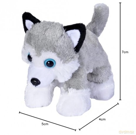 Wild Republic 18085 Husky, Hugems, Cuddly Soft Toy, Kids Gifts, 18 cm