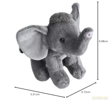 Wild Republic 18102 CK Lils Elefante Pluszaks Pocketkins, Elefant