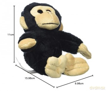 Wild Republic 18109 CK Lils Pan Chimpancé Pluszaks Pocketkins, Schwarz-beige