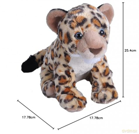 Wild Republic 19355 Leopard Cub Plush, Cuddlekins Cuddly Soft Toys, Kids Gifts, 30 cm