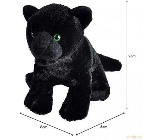 Wild Republic 19414 Black Jaguar Plush, Cuddlekins Cuddly Soft Toys, Kids Gifts, 30 cm