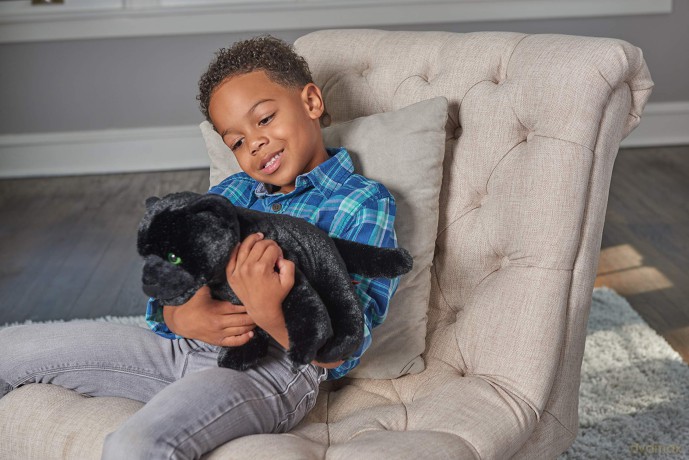 Wild Republic 19414 Black Jaguar Plush, Cuddlekins Cuddly Soft Toys, Kids Gifts, 30 cm
