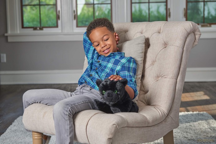 Wild Republic 19414 Black Jaguar Plush, Cuddlekins Cuddly Soft Toys, Kids Gifts, 30 cm