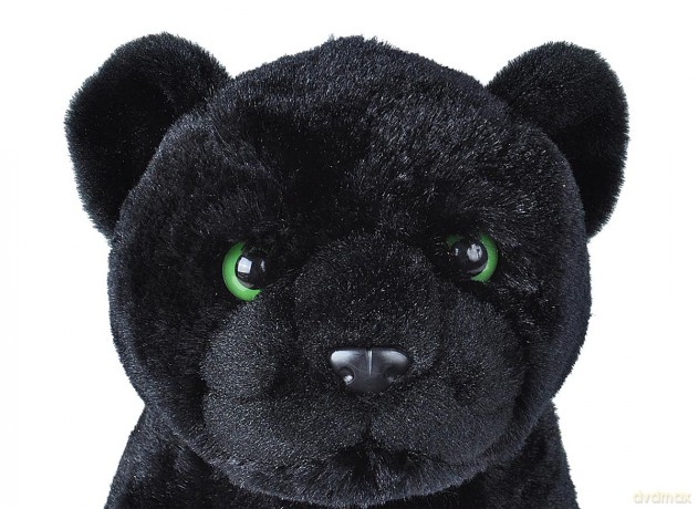 Wild Republic 19414 Black Jaguar Plush, Cuddlekins Cuddly Soft Toys, Kids Gifts, 30 cm