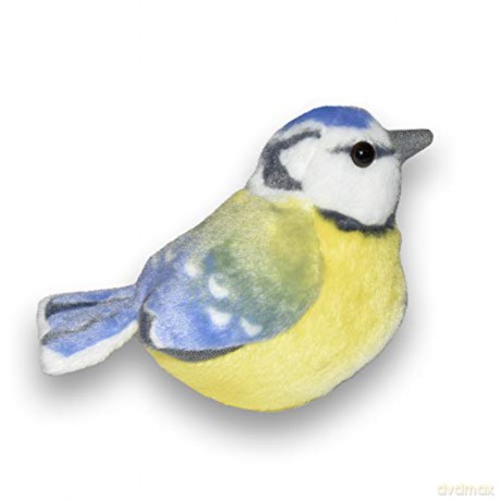 Wild Republic 19483 13-16 cm Blue Tit with Real Bird Calls Plush Toy