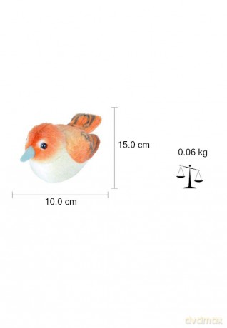 Wild Republic 19503 13-16 cm Nightingale with Real Bird Calls Plush Toy