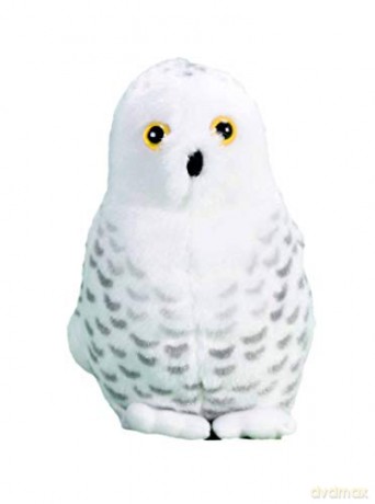 Wild Republic 19597 13-16 cm Snowy Owl with Real Bird Calls Plush Toy,Beige