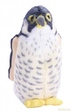 Wild Republic 19598 Faucon pelerin, animal en Pluszak avec son, cadeaux pour enfants, 13 cm Peregrine Falcon with Authentic Bird Sound, Soft Toy for Kids, 13cm, Blue-White
