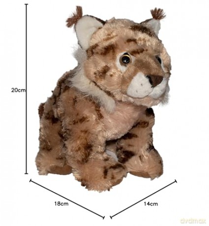 Wild Republic 19628 Baby Lynx Animal Cuddlekins Mini, 20 cm