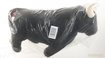 Wild Republic 20410 Spanish Bull, Soft, Cuddly Toy, Cuddlekins Mini, 30cm, Black