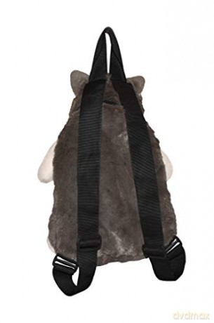Wild Republic 20991 Backpack Wolf, Soft Integrated Rucksack, Cuddly Toy, 36 cm, Multi