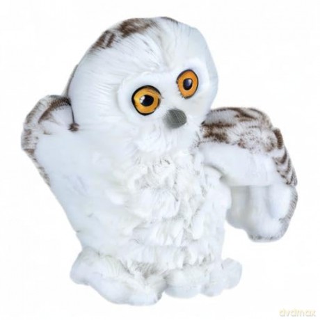 Wild Republic 20cm Plush Snowy Owl,White,20 cm
