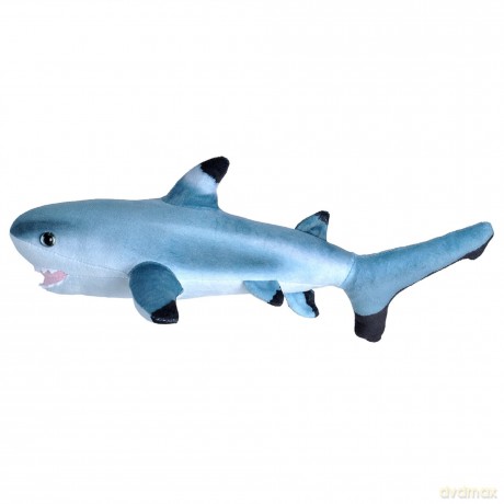Wild Republic 23413 Soft Living Ocean Mini Black Tip Shark, Cuddly Toy, 40 cm, Multi