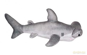 Wild Republic 23415 Soft Living Ocean Mini Hammerhead Shark, Cuddly Toy, 40 cm, Multi