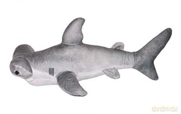 Wild Republic 23415 Soft Living Ocean Mini Hammerhead Shark, Cuddly Toy, 40 cm, Multi