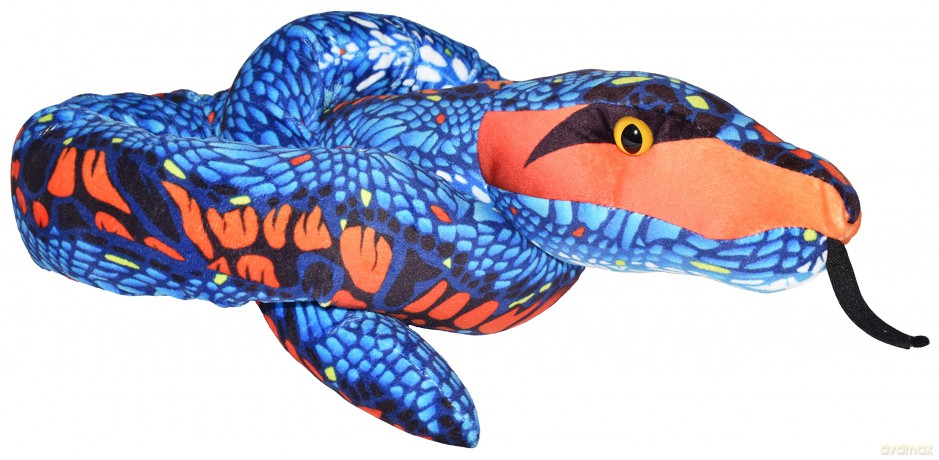 Wild Republic 23524 Blue Orange Plush Snake-54