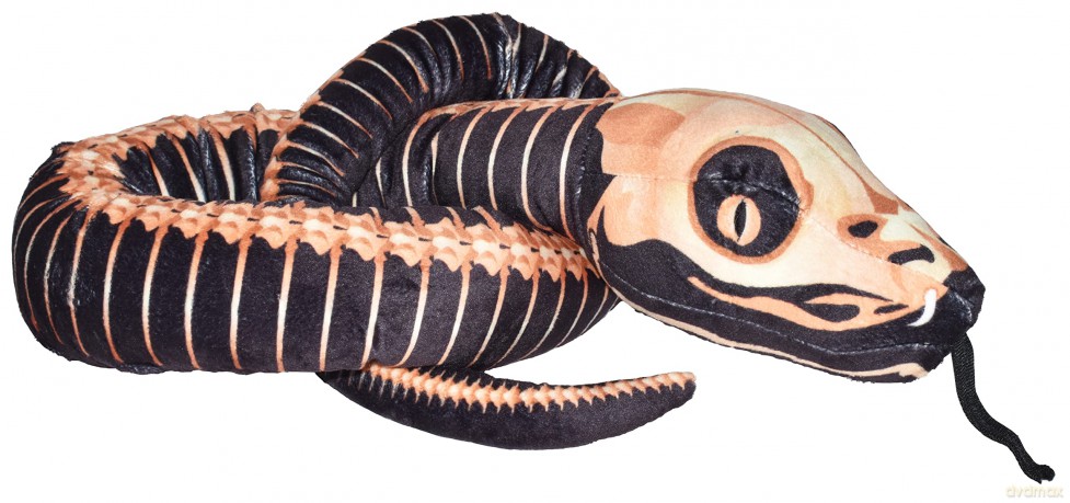 Wild Republic 23612 Plush Snake Type Skeleton, Snakesss Soft Toy, 137 cm, Multi