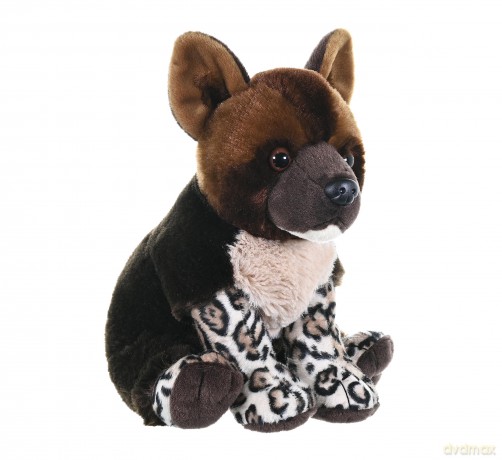 Wild Republic African Wild Dog Pup, Cuddlekins, Stuffed Animal, 12 Inches, Gift for Kids, Plush Toy, Fill is Spun Recycled Water Bottles
