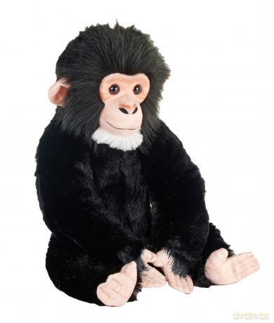 Wild Republic Artist Collection Eco Chimpanzee Baby, Stuffed Animal, 15 Inches, Plush Toy, Eco-Friendly