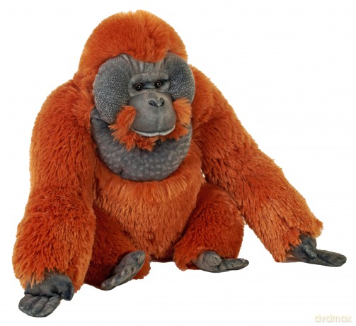 Wild Republic Artist Collection Eco Orangutan Male, Stuffed Animal, 15 Inches, Plush Toy, Eco-Friendly