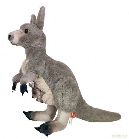 Wild Republic Artist Collection, Kangaroo, Gift for Kids, 15 inches, Plush Toy, Fill is Spun Recycled Water Bottles.