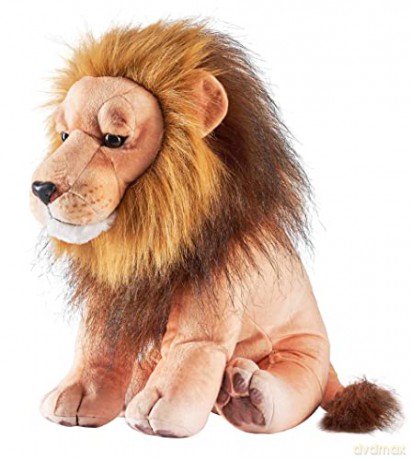 Wild Republic Artist Collection, Lion, Gift for Kids, 15 inches, Plush Toy, Fill is Spun Recycled Water Bottles.