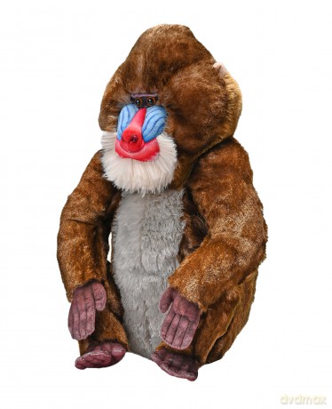 Wild Republic Artist Collection, Mandrill, Gift for Kids, 15 inches, Plush Toy, Fill is Spun Recycled Water Bottles