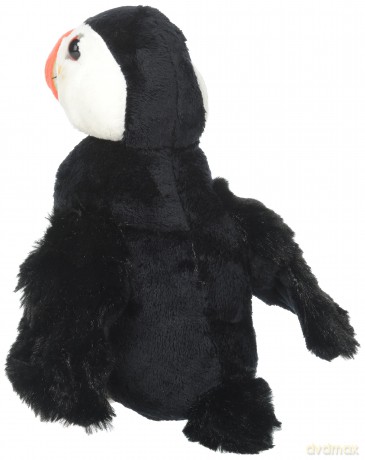 Wild Republic Atlantic Puffin, Soft Plush Toy, Gifts for Kids, Sea Critters, 20 cm,Black-white