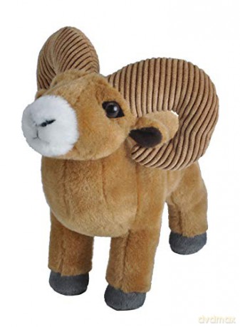 Wild Republic Bighorn Sheep Plush, Cuddlekins Cuddly Soft Toys, Kids Gifts, 20 cm,Brown