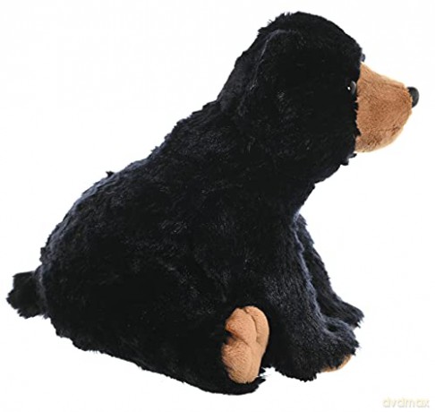 Wild Republic Black Bear Plush Soft Toy, Cuddlekins Cuddly Toys, Gifts for Kids 30 cm