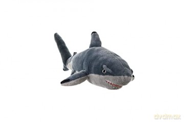 Wild Republic Black-Tipped Shark Plush Soft Toy, Cuddlekins Cuddly Toys, Gifts for Kids 60 cm