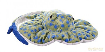 Wild Republic Blue Spotted Ray Plush Soft Toy, Cuddlekins Cuddly Toys, Gifts for Kids 30 cm