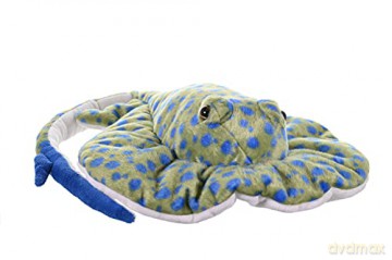 Wild Republic Blue Spotted Ray Plush Soft Toy, Cuddlekins Cuddly Toys, Gifts for Kids 30 cm