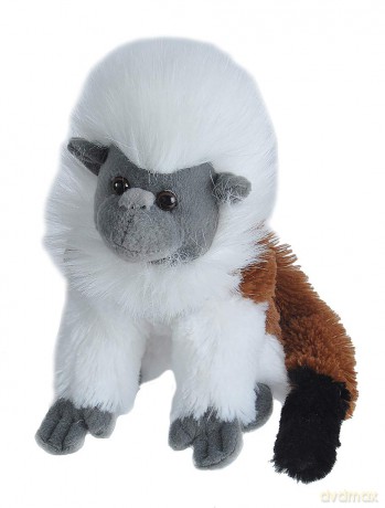 Wild Republic Cotton Top Tamarin Plush, Stuffed Animal, Plush Toy, Gifts for Kids, Cuddlekins, 8 Inches