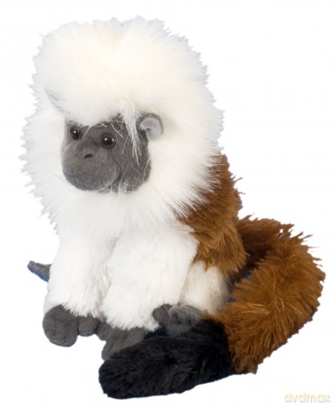 Wild Republic Cotton Top Tamarin Plush, Stuffed Animal, Plush Toy, Gifts for Kids, Cuddlekins, 8 Inches