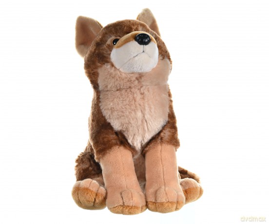 Wild Republic Cuddlekins Coyote, Gray/Brown, Medium