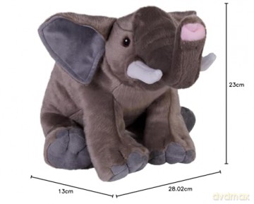 Wild Republic Cuddlekins Eco African Elephant, Stuffed Animal, 12 Inches, Plush Toy, Fill is Spun Recycled Water Bottles, Eco Friendly