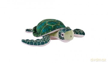 Wild Republic Cuddlekins Eco Mini Green Sea Turtle, Stuffed Animal, 8 Inches, Plush Toy, Fill is Spun Recycled Water Bottles, Eco Friendly