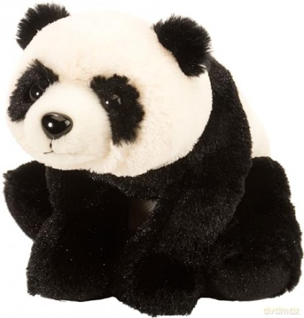 Wild Republic Cuddlekins Eco Mini Panda, Stuffed Animal, 8 Inches, Plush Toy, Fill is Spun Recycled Water Bottles, Eco Friendly