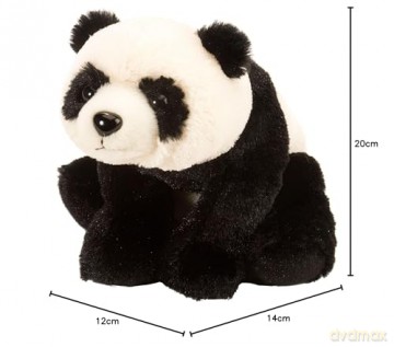 Wild Republic Cuddlekins Eco Mini Panda, Stuffed Animal, 8 Inches, Plush Toy, Fill is Spun Recycled Water Bottles, Eco Friendly