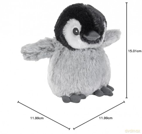 Wild Republic Cuddlekins Eco Mini Playful Penguin, Stuffed Animal, 8 Inches, Plush Toy, Fill is Spun Recycled Water Bottles, Eco Friendly