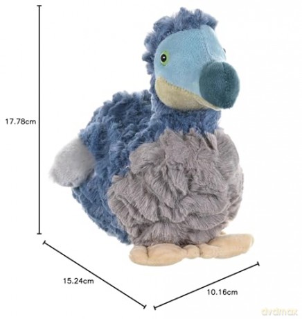 Wild Republic Dodo Plush Soft Toy, Cuddlekins Cuddly Toys, Gifts for Kids,Blue/Grey, 20 cm