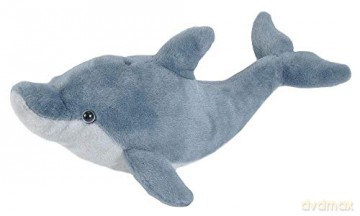 Wild Republic Dolphin Plush Soft Toy, Cuddlekins Cuddly Toys, Gifts for Kids 40 cm