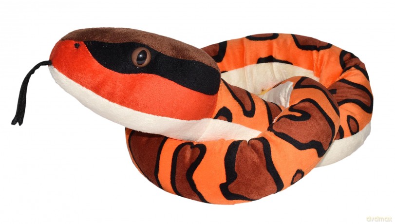 Wild Republic Eastern Cottonmouth, Snake Plush, Stuffed Animal, Plush Toy, Kids Gifts, 54 Inches